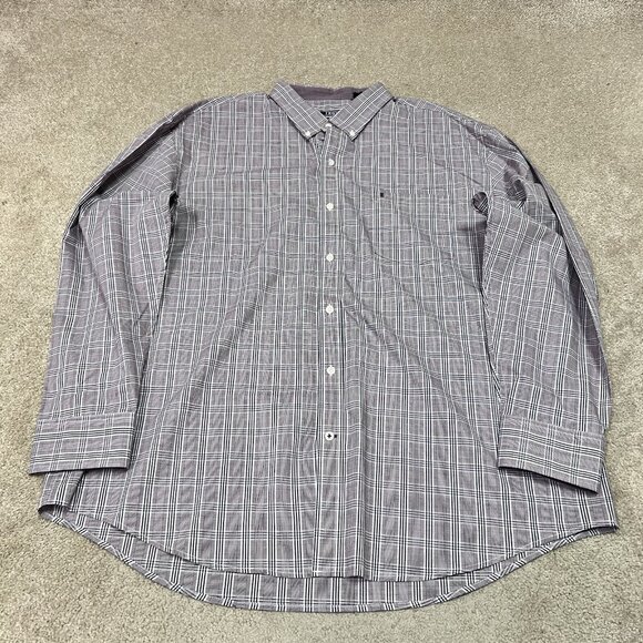 Izod Button Down Shirt Men’s Multicolored Long Sleeve Size XXL - Picture 5 of 11